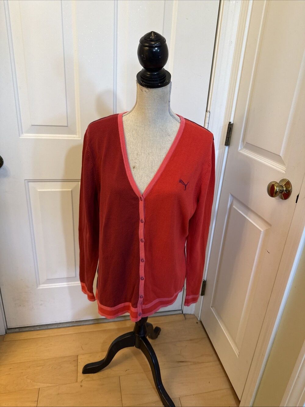 COLORBLOCK COTTON CARDIGAN Puma Golf Longsleeved 100% Cotton Size XL